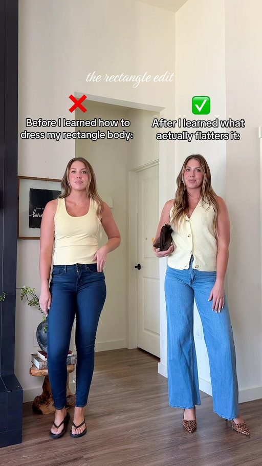 If you have a rectangle body, these are the jeans you need. 👏

Comment YES and I’ll DM you the links to these wide-leg jeans + all of my favorite rectangle body–approved styles. Follow for more♥️ https://liketk.it/6k2yh