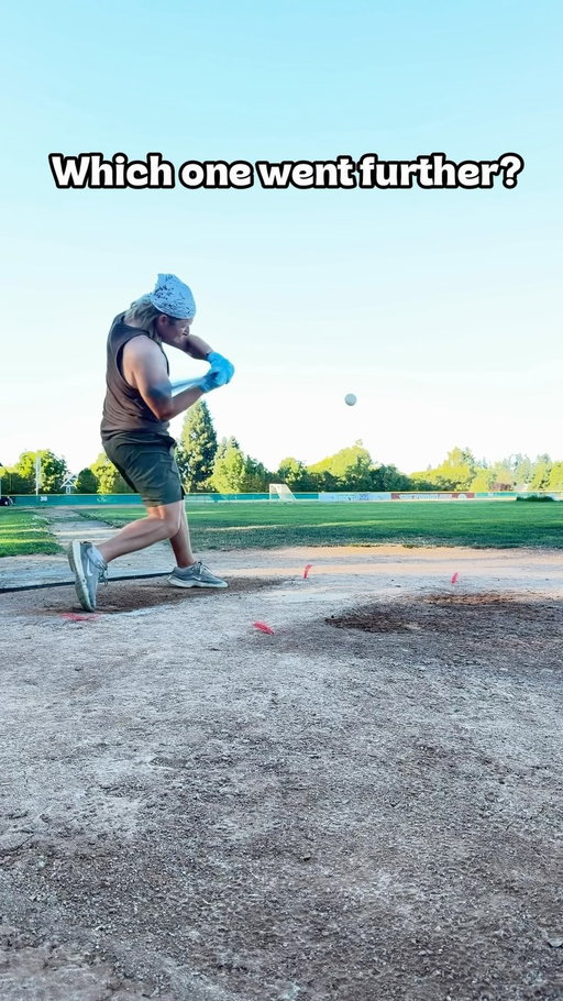 Which one went further??
#homerun #baseball