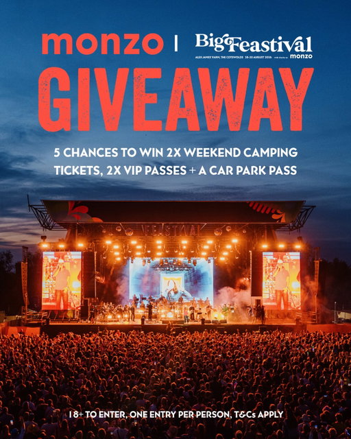 ✨ WIN BIG WITH @MONZO ✨
 
We’ve teamed up with our friends at Monzo to give away 5 incredible festival prize packages 👀
 
Each winner will receive:
🎟️ A pair of Weekend Camping Tickets (Thursday Entry)
⭐ A pair of VIP Passes
🚗 A Car Park Pass
 
To enter:
✅ Like this post
✅ Tag who you’d bring in the comments
✅ Make sure you’re both following @thebigfeastival & @monzo
 
⏰ Competition closes at 23:59 on 18 August 2026
📜 18+ only. Full T&Cs available on our website.