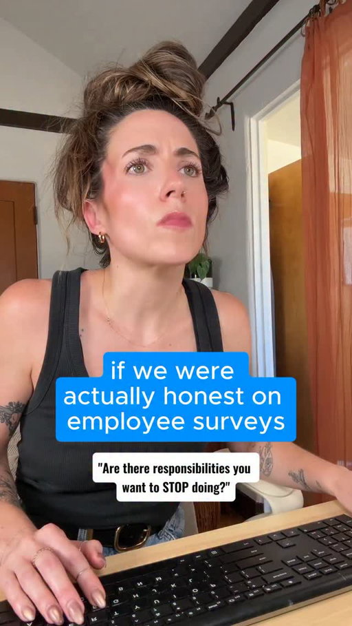 Probably best to dial it back a bit. 
#corporatehumor #comedy #relatable #employeesurvey #9to5
