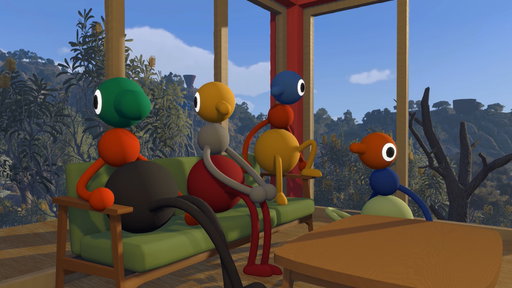 Big Walk is available now as an August PlayStation Plus Monthly Game.

The puzzle-solving co-op adventure from the team behind Untitled Goose Game supports up to 12 players.