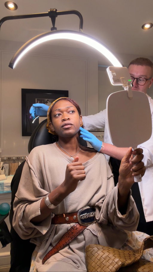 getting masseter botox just turned into me shooting my shot 🤦🏿‍♀️💉🤣