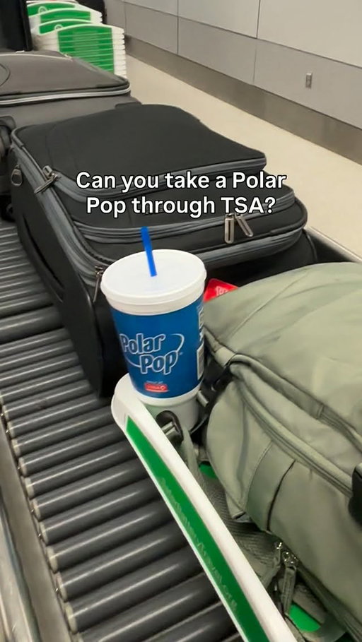 Can you take a Polar Pop through @tsa? The answer is YES but the cup must be empty. Don’t forget your emotional support Polar Pop next time you travel.