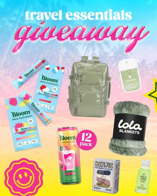 🎒Travel Essentials Giveaway🎒

Adventure is calling... and we’re making sure you pack the essentials 😉 We’re giving 3 lucky winners all of our go-to travel must-haves! ✈️

HOW TO ENTER:
1️⃣ Follow @bloomsupps
2️⃣ Like this post
3️⃣ Tag a bestie you’d take on your next adventure!

NO PURCHASE NECESSARY. Sweepstakes begins 8/4/26 at 10:00 AM CT and ends 8/18/26 at 5:00 PM CT. Must be a legal U.S. resident, 18 or older at the time of entry. Other restrictions apply. Void in RI and where prohibited. Sponsor: Bloom Nu, LLC, 500 Chicon St., Austin, TX 78702. For Official Rules, see link in bio.