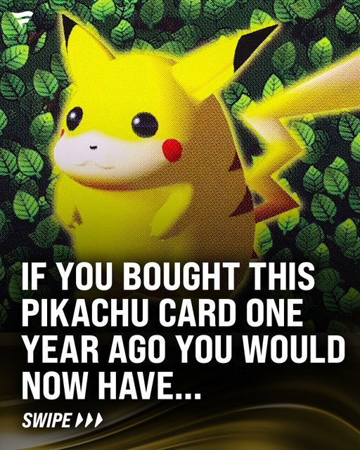 This Pikachu card has exploded in value 🤯

Just one year ago this card sold for $1,100 and now the most recent sale of $156,000 gives it over a 14,000% increase in value.