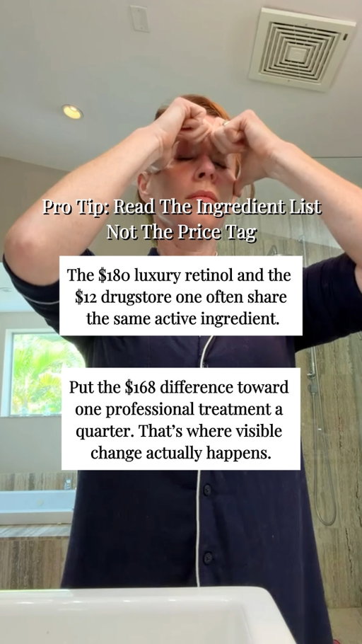 Trading $180 packaging for $12 formulas that work just as well!

Follow for more @jessicahanson 🤍

#skincaretips #beauty #facial