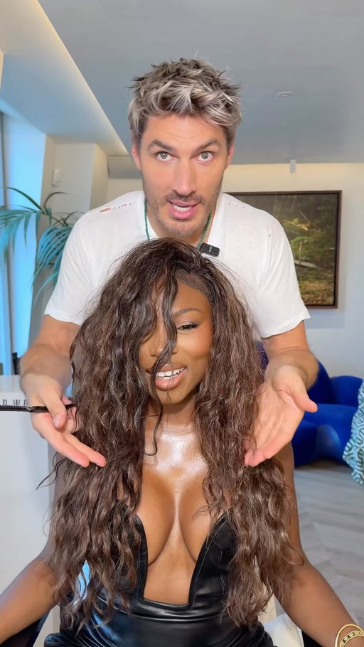 90’s fine isn’t a trend it’s a lifestyle and when the @chrisappleton1 (yes, Kim Kardashian’s personal hair stylist) says let’s create a vibe… we listen! My veristile braided are @zurihairstudio and we used all @colorwowhair and let’s say it popped off