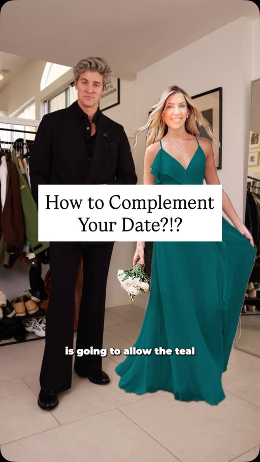 Three ways to complement your date - thanks to @jaclyn_danielle for modeling