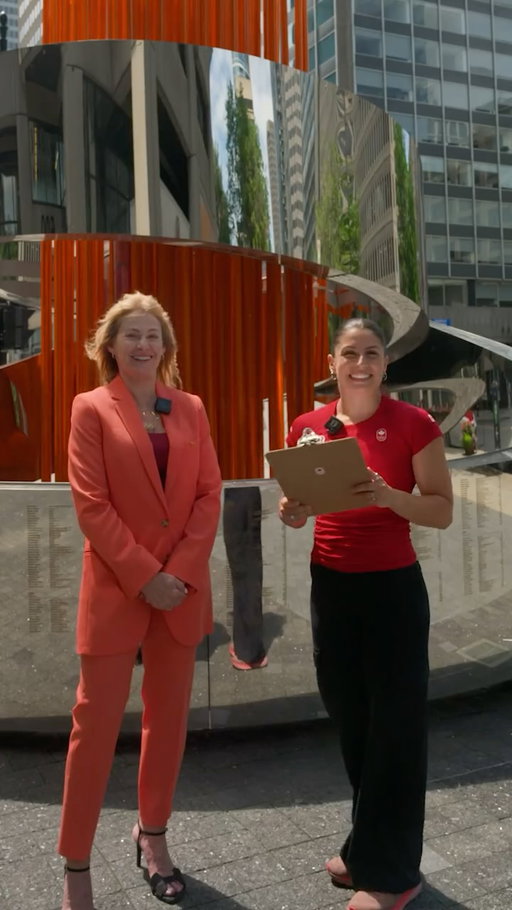 The perfect 10 meets 10 rapid questions. 💯⁣
⁣
Sophiane Méthot puts Nadia Comăneci on the spot to revisit her unforgettable Montréal 1976 memories. 🤩⁣
⁣
-⁣
⁣
Le 10 parfait… en 10 questions éclair! ⁣
⁣
Sophiane Méthot met Nadia Comăneci au défi avec 10 questions sur son expérience à Montréal 1976. 🤩