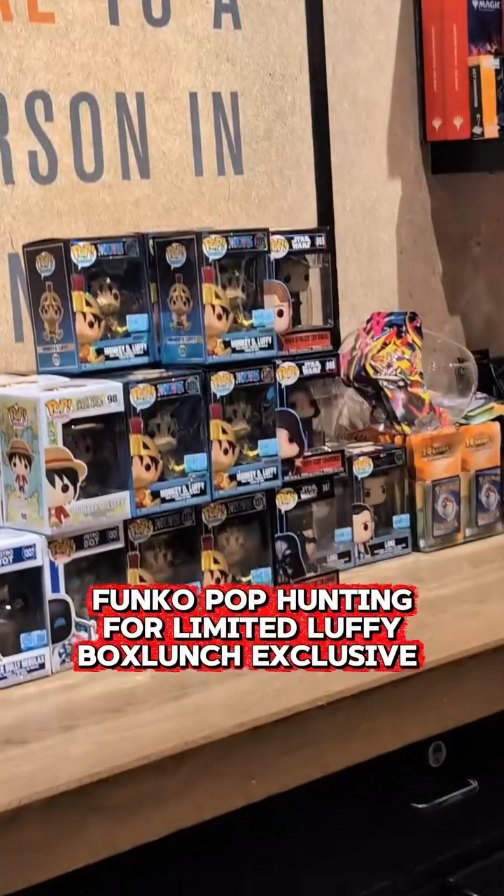 Funko Pop hunting for the Limited to 9500 piece Monkey D. Luffy Boxlunch Exclusive! This sold out online in around a minute, and already reselling for $100+! Good luck on your hunt today for the One Piece lol