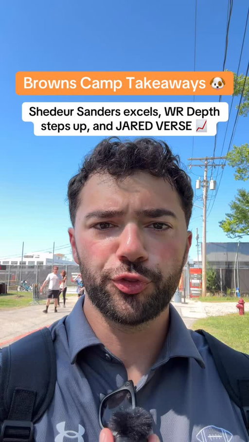 Shedeur Sanders and Jared Verse show out at Browns training camp 📈 #nfl #football #browns #clevelandbrowns #dawgpound