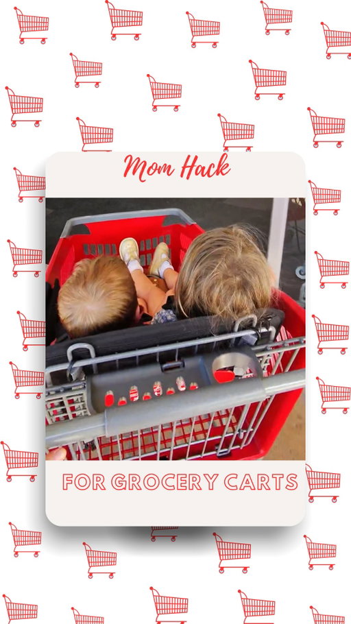 Comment “SMART” to have it sent to your inbox! Why didn’t I think of this sooner? 🙌 If your shopping cart only has one seat, try attaching your detachable wagon seat. It fits on most carts and gives you an extra spot for your little one, making grocery trips with babies and toddlers so much easier! 💛

#MomHack #ToddlerMom #BabyTips #momlife #parenthack