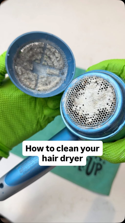 Hair dryer smell like burning or not working right? It might be time to clean it!