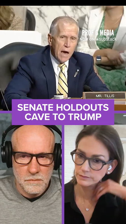 “There are no heroes left.”

Sens. Cornyn (R-TX) and Tillis (R-NC), neither of whom are running for re-election, voted to advance the nomination of Todd Blanche for Attorney General, saying that their concerns around the anti-weaponization fund and Trump’s IRS audit immunity deal had been addressed. Others, however, aren’t so sure. Scott Galloway and Jessica Tarlov discuss on Raging Moderates.