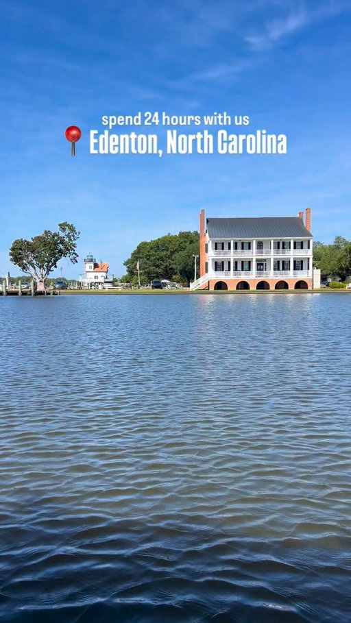 📍Edenton, North Carolina, you charmed me from day 1️⃣, and I long for slow, quiet mornings by the waterfront park every day 🩵 + only 2 hours from Raleigh! 

If you didn’t know, Edenton was the first permanent colonial capital of NC, so its town is rich with our state’s history! From the oldest courthouse to oldest known house in NC, there’s so much to do & see! + I can’t forget my favorite site where one of the first organized political action by a group of women happened in American history! 💪 

It’s one of those places you need to experience yourself so steal our itinerary below!

🚤Edenton Bay Cruise to hear some history of the town
🐖Lunch at @oldcolonysmokehouse 
🏠Check in to Granville Queen Inn or Captain’s Quarters Inn
🇺🇸Stroll historic downtown and do the “walking museum tour”
🍤Dinner at @the_herringbone_edenton 
🍳Breakfast onsite at the Inn
🚌Trolley tour of Historic Edenton
☕️ Snack at @edentoncoffeehouse 
🧐Guided inside tours of Roanoke River Lighthouse, Chowan County Courthouse, & James Iredell House (one of the first Supreme Court Justices of the US) 
🥪Sandwiches from the Westover General Store for the ride home

Send this to who you’re going with & follow me for more! 

@nctraveleats 🗺️