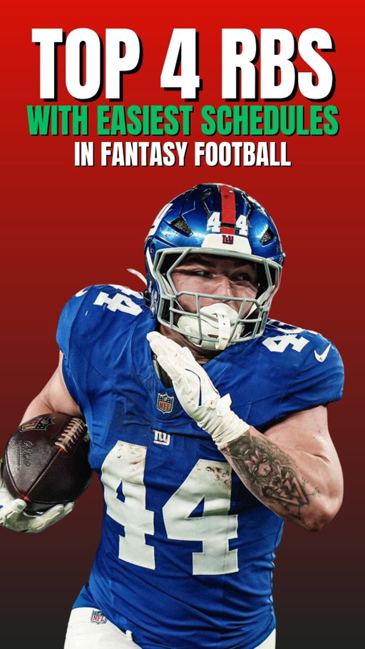 Easiest RB Schedules in Fantasy Football #nfl #fantasyfootball #fantasydraft #runningback