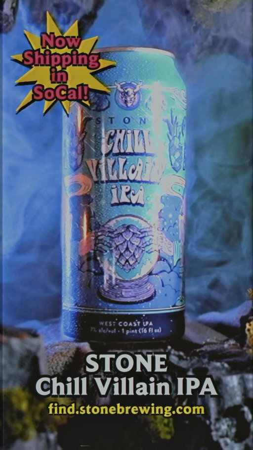 A hypnotic hop combo of Simcoe, Citra and Strata. Perfect for plotting your next move. 

Stone Chill Villain IPA is available now at all Stone locations and throughout SoCal. Track it down with find.stonebrewing.com 🔮