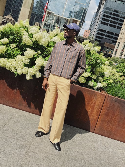 Day 4 of @chicagocollective with @extraitastyle Today is the day that you reminisce on the past few days and bid safe travels to all of your friends. It’s funny how style and garments production bring people together from all walks of earth. I can’t wait for next season. 

It’s been real✌🏿 

#chicagocollective #extraitastyle #menswearstyle #mensfashiontips #mensfashiontrends