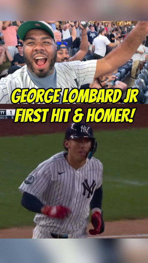 GEORGE LOMBARD JR WITH HIS FIRST HIT HOMER RBI AND RUN SCORED! LETS GOOO!!! KID MOVIN DIFFERENT 🥹 #yankees