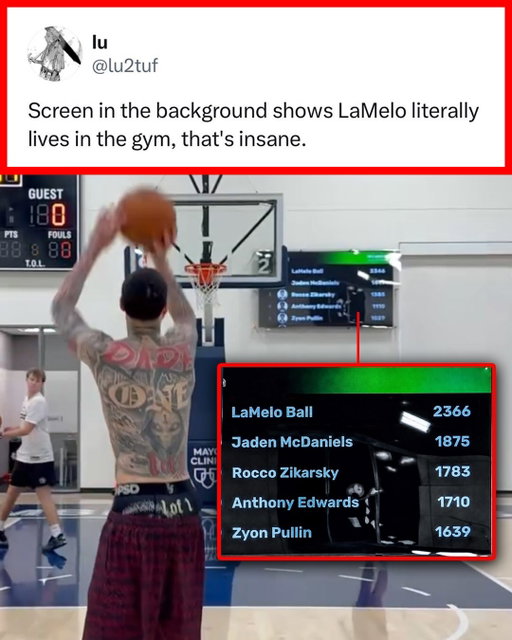 LaMelo is one of the hardest workers in the NBA for real 😤🎯

(via @timberwolves, h/t lu2tuf/X, Meloleague/X, nimbus7k/X)