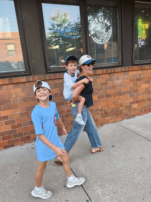 There is a pride I feel being back in this city. So many incredible memories that I love getting to share with my boys! I remember being a little girl and my parents taking us on the Metra into the city to visit my dad at his office in the Wrigley Building, having lunch at Shaw’s Crab House, walking the streets of their first apartment and pointing out the hospital room window where I was born at Northwestern. Only to experience the same narrative with Charlie! Chicago will always be my home ❤️