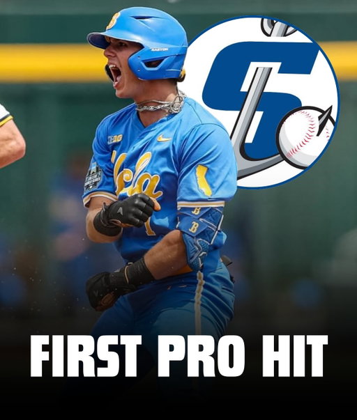 Roman Martin with a single to center field for his first professional hit 🔥

The 21 year old infielder was a fourth round pick in the 2026 MLB Draft out of UCLA.