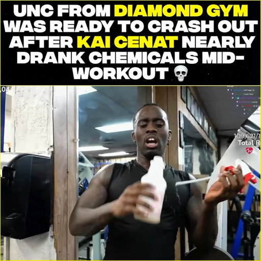 Unc from Diamond Gym was ready to crashout after #KaiCenat nearly drank chemicals mid-workout 💀! #Viral #Explore #explorepage #Trending