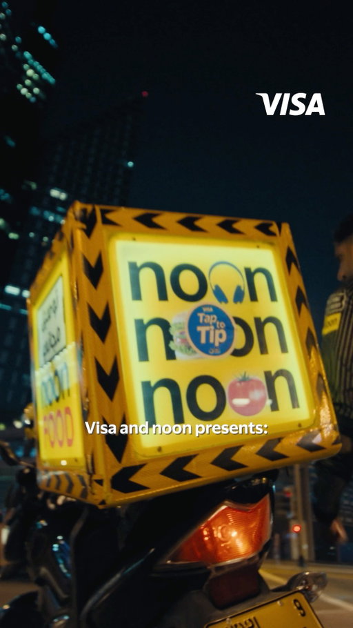See the sticker, tap with your phone and choose a tip. A simple way to give back anytime, even without a delivery.  #TapToTip @noon_uae