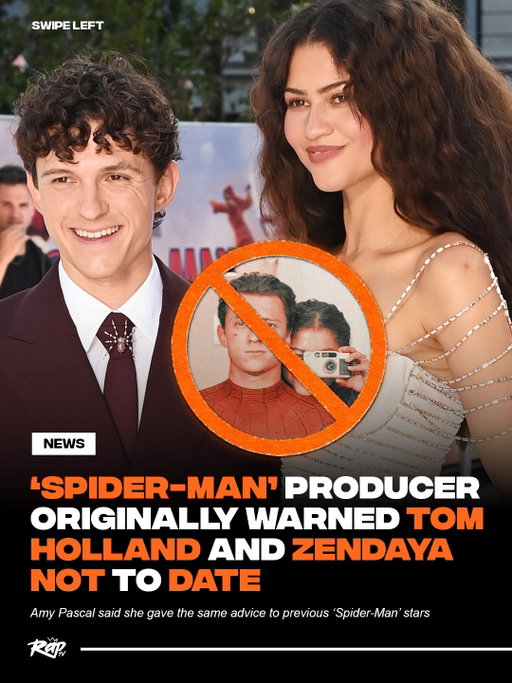 Zendaya and Tom Holland were originally told not to date‼️👀

‘Spider-Man’ producer Amy Pascal told the New York Times that she took both actors aside when they were cast in 2016 and encouraged them not to date each other to avoid complications on set. 

She gave the same warning to previous ‘Spider-Man’ stars Andrew Garfield and Emma Stone, who dated for 4 years 🤯

Zendaya and Holland went public with their relationship in 2021, and Pascal told Variety that she thinks the couple is “pretty happy together” ❤️

What do y’all think about this⁉️🤔