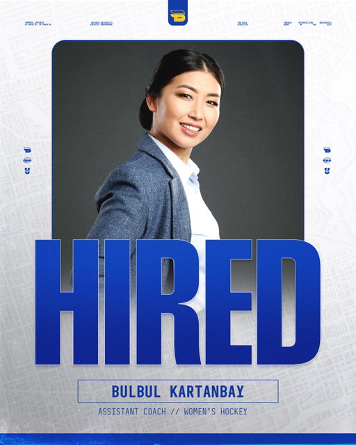 A women’s hockey trailblazer is joining the Bold bench💙🏒

TMU Bold women’s hockey is thrilled to welcome Bulbul Kartanbay as the program’s new assistant coach!

From the professional ranks to an impressive coaching résumé, Kartanbay brings elite experience to the Bold.

Welcome to TMU @kartanbay!

🎨: @creatrliam 

#BeBold | @tmubold