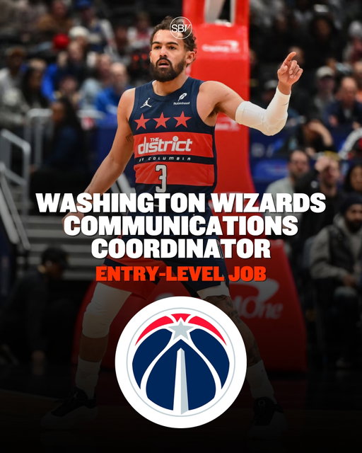 Looking to do communications in the NBA?

The Washington Wizards are hiring an ENTRY-LEVEL Basketball Communications Coordinator!

You’ll support media at practices and games, manage the press room, write game notes and team materials, pitch stories, track statistics, and manage the Wizards’ X account.

Apply to this job now on our @sportsbusinessventures job board!

Salary: $55,000 to $60,000/yr

@washwizards

#SportsJobs #WashingtonWizards #NBACareers #SportsCommunications #PublicRelationsJobs