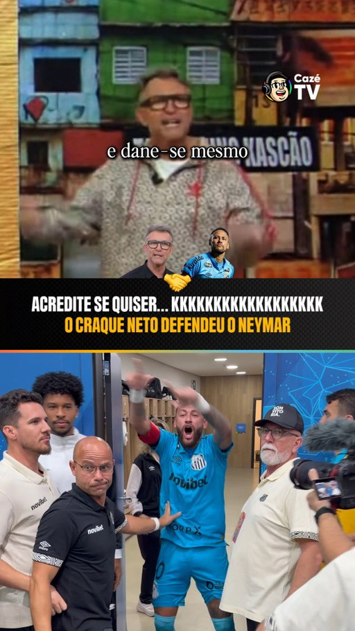 🚨 𝗥𝗔𝗥𝗢 🚨 O CRAQUE NETO DEFENDEU O NEYMAR! 😂🤯

O ex-jogador falou sobre a polêmica envolvendo o craque do Santos no pós-jogo contra o Remo... Neto gostou da atitude do camisa 10 e o parabenizou! 🤣 E você, o que achou? 🤔

🎥 @rennorayol + @futebolparaense + @harllenthiago + @golsnorte + @ofluxoportal + Os Donos da Bola

#CoberturaCazéTV #Santos #Remo #CopaDoBrasil #cztv01 #Original #Neymar #NeymarJr