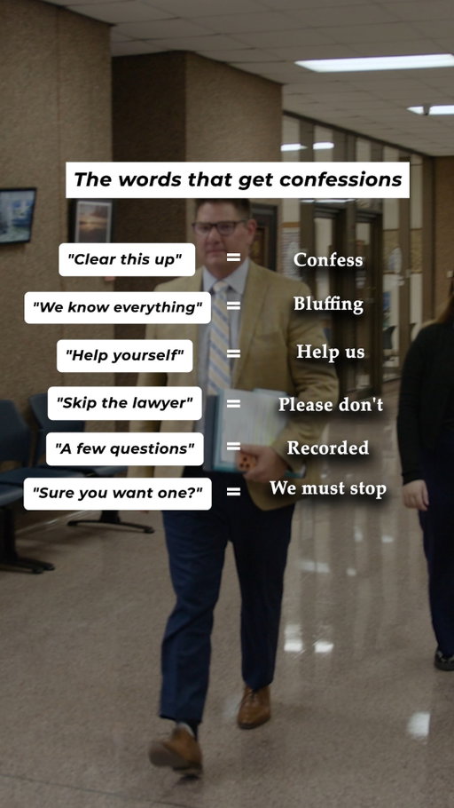 Statements made during an interrogation can shape the entire case. What sounds like ""just a few questions"" is often much more important than people realize.

Know your rights, invoke them clearly, and let your attorney do the talking.

#CriminalDefense #PoliceQuestioning #Miranda #TexasCriminalDefense #TrialLawyer #KnowYourRights #LegalEducation #LorfingLaw
