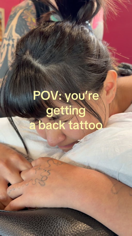 istg my soul left my body when we got to my love handles and neck bump👻 #back #tattoo