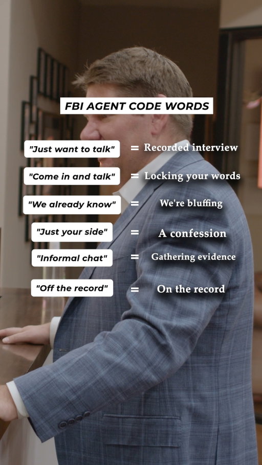 A request to ""come in and talk"" isn't always as informal as it sounds. Federal interviews can become key evidence, and statements you make may be used against you later.

Know your rights before you agree to any interview.

#FederalDefense #FBIInvestigation #DOJ #FederalLaw #KnowYourRights #TrialLawyer #WhiteCollarCrime #LorfingLaw