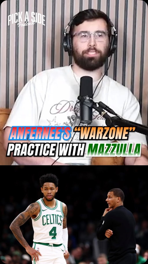 Joe Mazzulla was playing war sounds for the Celtics players in practice 😂