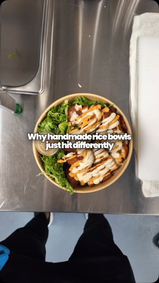 Watch until the end to see how every layer gets its spot. 

It’s not just about dumping ingredients into a bowl; it’s about the right portion, the fresh prep, and the care in every placement. That’s the real reason it tastes better than mass-produced food.

Comment below: What’s your absolute favorite topping in this bowl? 💬 #bowlsofrice #handmade #topping #craftbowls