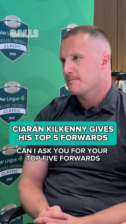 Ciarán Kilkenny names his top 5 forwards for 2026.🖐️

He's not named any Dublin forwards as he says he'd name 5 Dubs if he could.

His fifth forward is interesting in the context of the Young Footballer of the Year debate.👀

Kilkenny was speaking to media ahead of the Aer Lingus College Football Classic at the Aviva Stadium on 29 August.