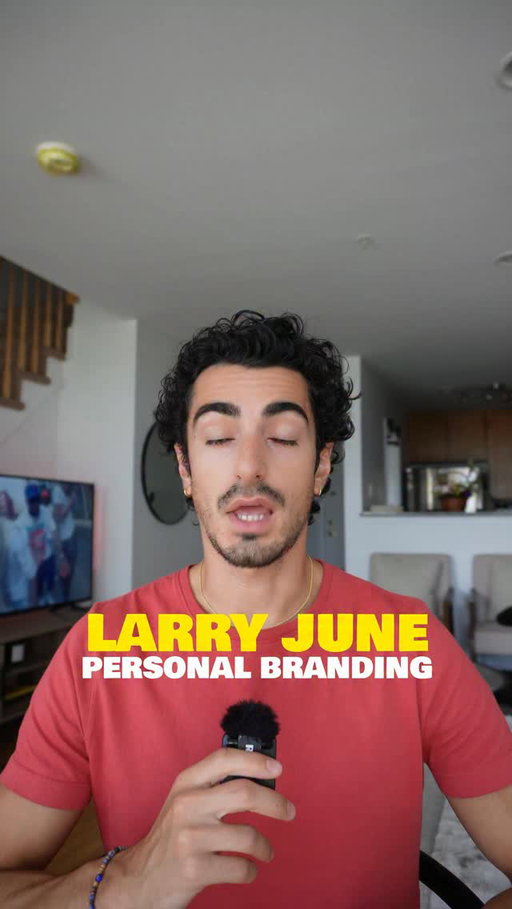 Larry June is a master at personal branding 🍊#larryjune #personalbranding