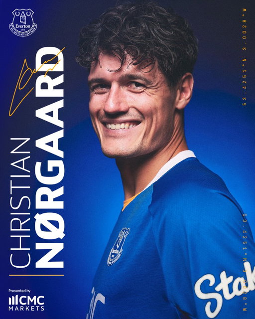 We have completed the signing of Denmark international midfielder Christian Nørgaard from Arsenal for an undisclosed fee.

Welcome to Everton, Christian! 🔵