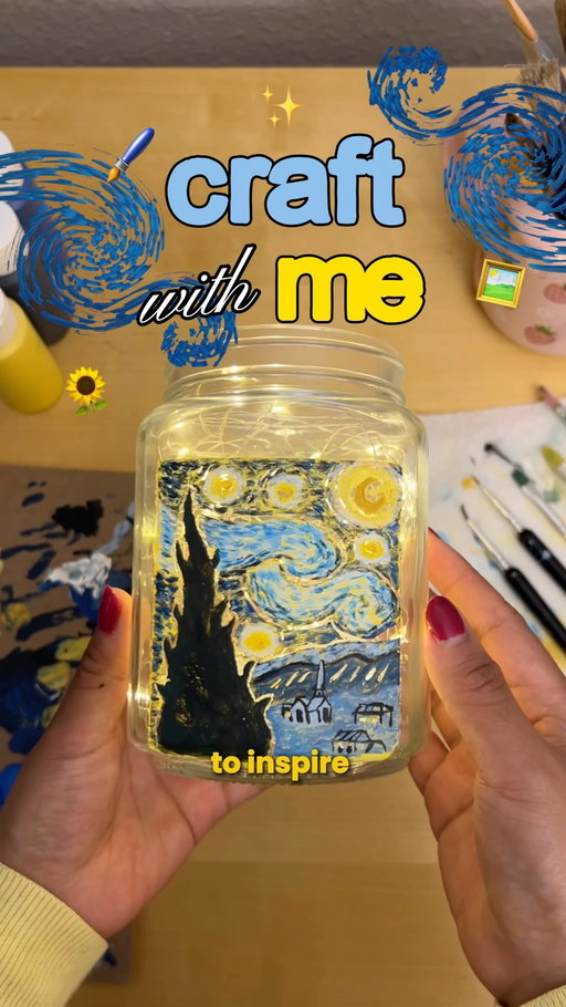 A starry night DIY craft inspired by a game I recently played called Sky: Children of the Light ✨#ad They just launched “Dear Van Gogh” inside of the game and the visuals are truly stunning 🥹

If you’re looking for a new cozy game that has beautiful artwork and immersive storytelling then I highly recommend this one! 💛🌻

My Starry craft is also a piece of a fun puzzle, made with a group of creatives. It all comes together in 1 painting. You can see the full reveal at @thatskygame

Tags: Cozy gaming, cozy game recommendations, cozy hobbies