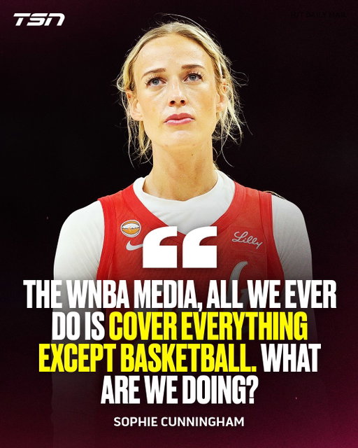 Sophie Cunningham wants to keep the focus on the court. 👀

(via WISH-TV)