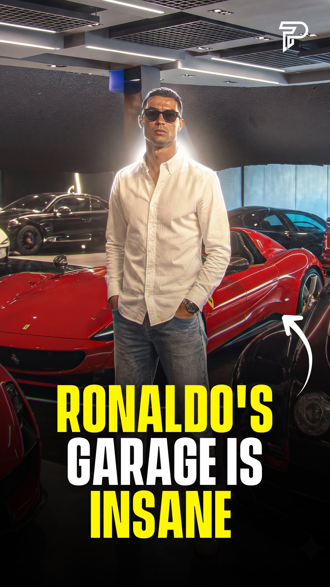 Cristiano Ronaldo has given followers a rare look inside his ridiculous supercar collection with a post captioned “My Toys.” The garage features a Ferrari Daytona SP3, a Monza SP1, a Purosangue, and a Bugatti Veyron Vitesse, sitting next to his Bugatti Centodieci, one of only 10 ever built and worth around $10 million on its own.

The cars shown are collectively worth over $30 million, and Ronaldo has previously said he’s lost count of how many he actually owns.

#hosted #pubity #viral