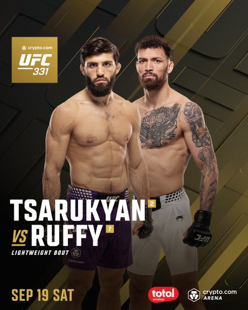 TIME TO MAKE A STATEMENT 👀

@Arm_011 will face @Ruffy_MMA in the #CryptoCom #UFC331 co-main event! 
[ Tickets on sale TODAY | LIVE SEP 19 at @CryptoComArena ]