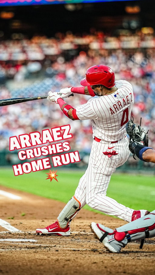 FIRST PHILLIES HOME RUN FOR LUIS ARRAEZ ‼️