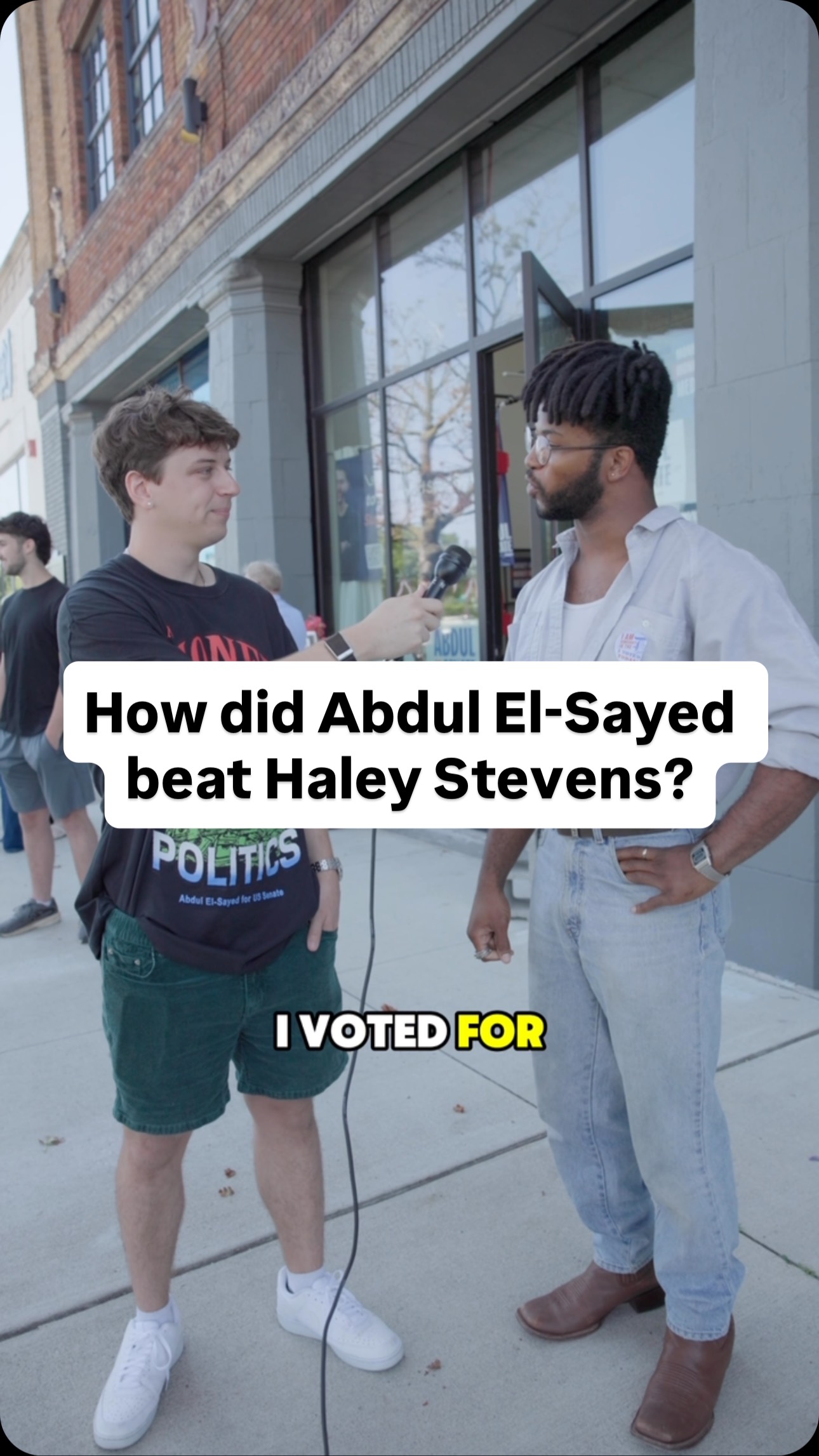 We went to Michigan on primary election day to talk to young voters. They told us they want money out of politics, and they’re not surprised that the $62 million of outside spending backing Haley Stevens failed. 

“People are kind of tuning out the attack ads. They’re learning that if one candidate is getting pummeled with ads, then that’s probably the one that’s trying to do something the establishment doesn’t want.”

But don’t worry — they gave us some good ideas for how to spend $60 million instead.

Hosted & edited by @stocking_the_capitol