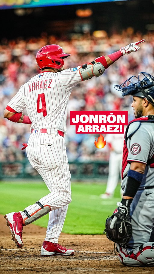 EL PRIMER JONRÓN DE LUIS ARRAEZ CON LOS PHILLIES! 🚿🚿🚿
