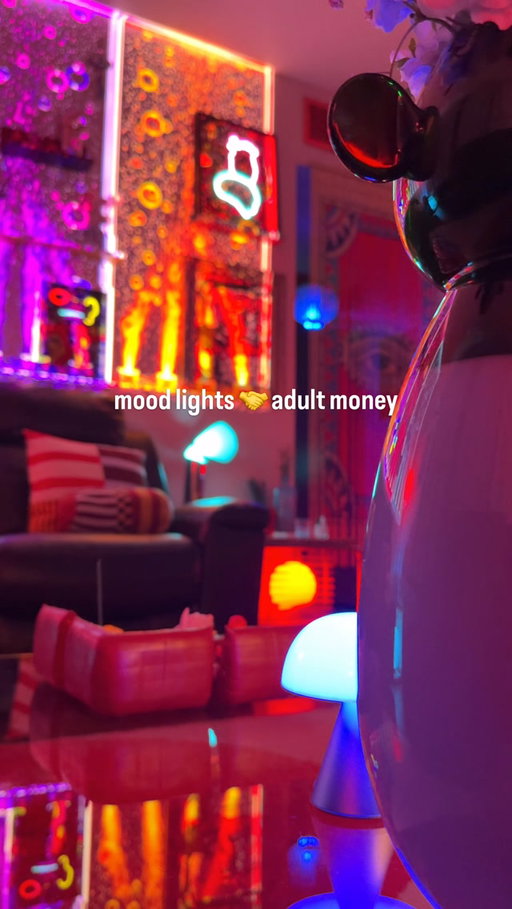 Ambient lighting, colorful interiors, and cozy spaces never miss. Building a home that feels peaceful is always worth every penny. 💙🥂

ambient lighting, mood lighting, colorful interiors, home decor, LED lighting, cozy home, interior design

#HomeDecor #InteriorDesign #roomdecor #LightingDesign #cozyhome