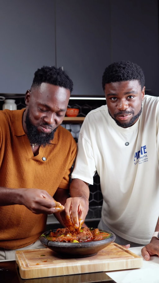 At this point my Kitchen is giving Ghanaian Citizenship cos once we meet I’m introducing you to authentic Ghanaian Food, and that’s why I have to introduced our authentic Tuo zaafi and Ayoyo soup and stew to @justinkaarthur Watching him  experience the cooking process every bite was the best part. Food really is a language and I’m determined to make the world fall in love with Ghanaian food… one plate at a time.

Baddest videography : @akushika.q @asqfoods 

#viralfood #tasteofghana #ghanalunch #tuozaafi #9jafoods