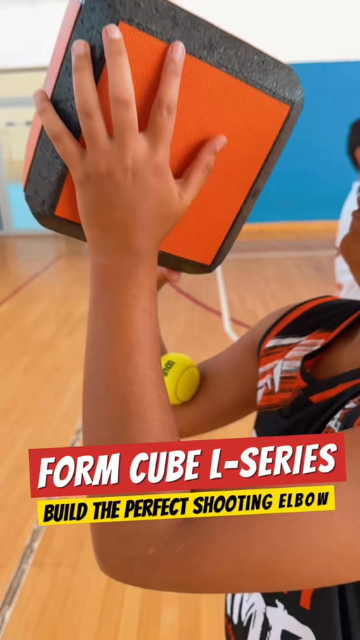 FORM CUBE L-SERIES
Build The Perfect Shooting Elbow.

🎯 Most players think great shooters are built by shooting more.
Great shooters are built by mastering the smallest details first.

In this drill, the tennis ball is placed between the biceps and forearm, forcing the shooter to naturally maintain an L-shaped elbow position throughout the shot.

This creates better mechanics, cleaner alignment, and eliminates unnecessary elbow movement.

Why do we use this drill?

🏀 Develops proper elbow alignment (L position)
🏀 Improves shooting consistency
🏀 Reinforces correct movement patterns
🏀 Eliminates unnecessary arm movement
🏀 Builds muscle memory through quality repetitions

Remember…

Don’t practice until you make it.
Practice until you can’t do it wrong.

Every elite shooter is built one quality repetition at a time.

📩 Ready to improve your shooting mechanics?

Join Skills Academy and learn the details that separate good shooters from great shooters. Train smarter. Shoot better. 🎯🏀